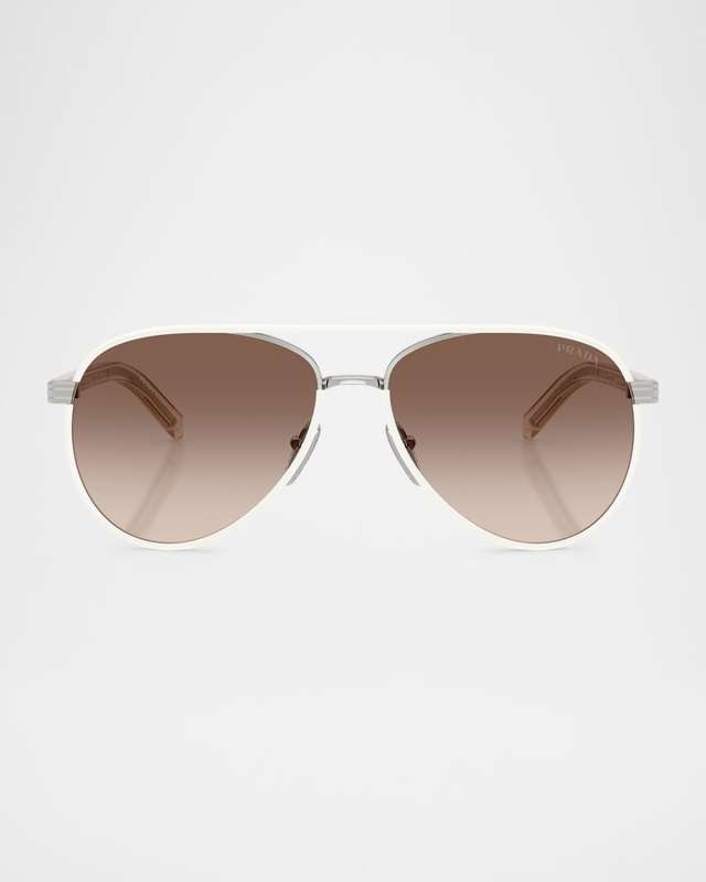 PR B57S Aviator Steel Sunglasses